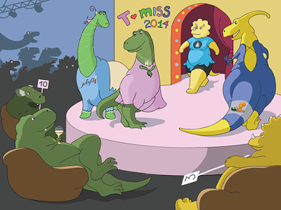 Los dinosaurios de Selectel por Paul Roshchin