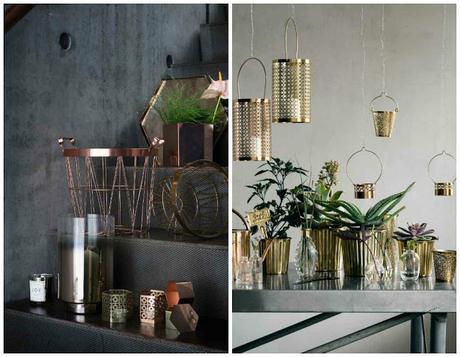 Mármol y cobre imprescindibles en la decoración.