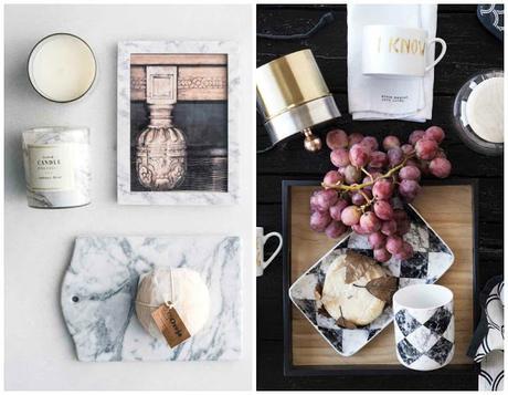 Mármol y cobre imprescindibles en la decoración.