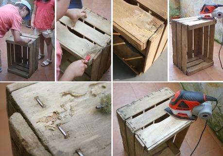 Decorar en familia: Diy juguetero con caja de fruta de madera2