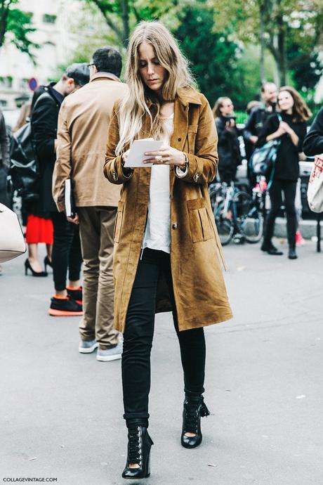 PFW-Paris_Fashion_Week-Spring_Summer_2016-Street_Style-Say_Cheese-Jennifer_Neyt-Suede_Trench_Coat-Chloe-Boots.