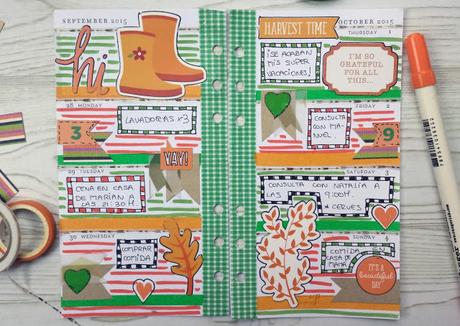 Decoración agenda Webster's Pages: semana 40/2015