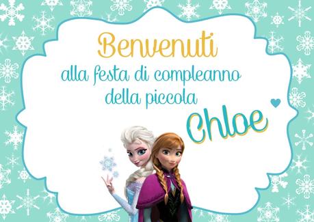 Poster Benvenuti - Frozen