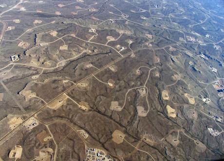 Pozos de fracking en Wyoming