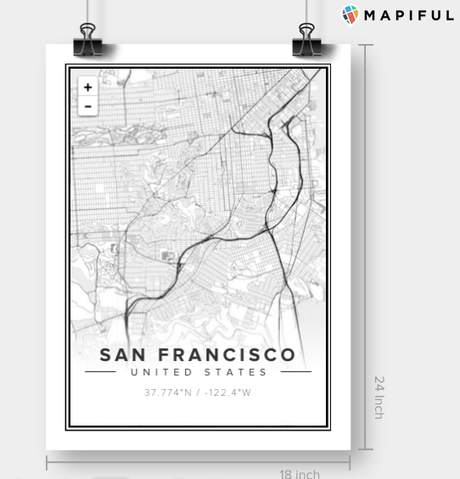 Mapiful. Customized maps