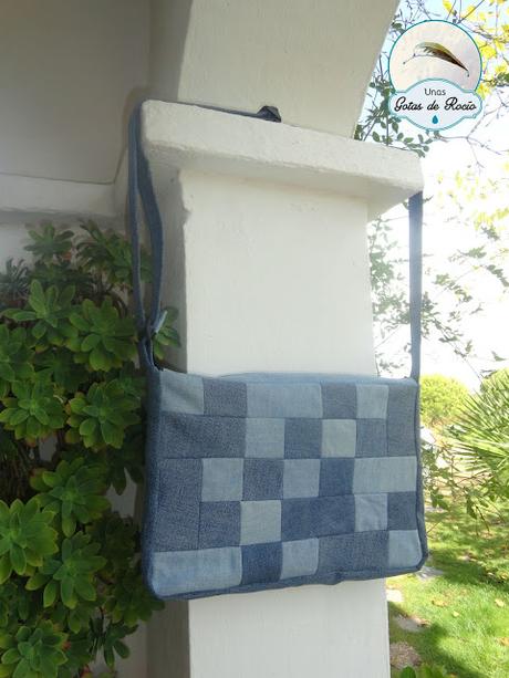 Bolso vaquero de retales.