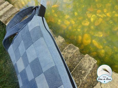 Bolso vaquero de retales.