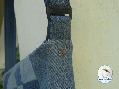 Bolso vaquero de retales.