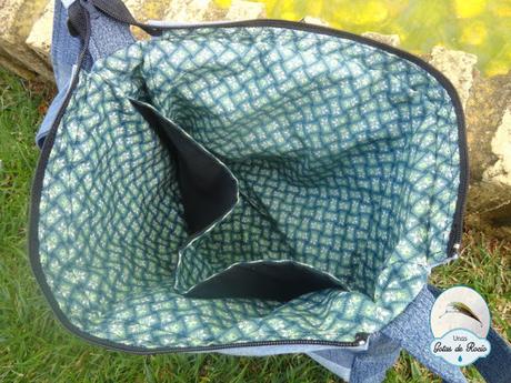 Bolso vaquero de retales.