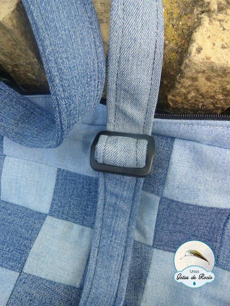 Bolso vaquero de retales.