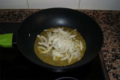 receta de pavo con pimientos al curry paso 2