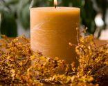 Decoración de otoño: velas