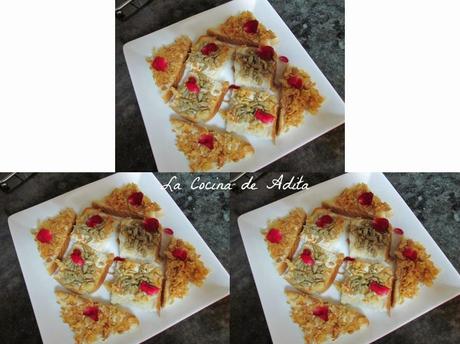 Canapes, con crujientes de cebollas y pipas