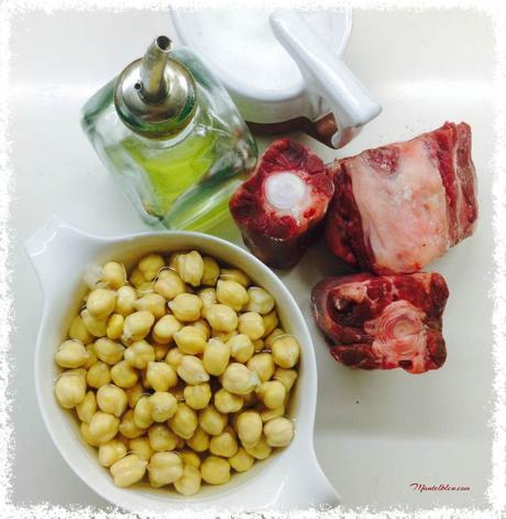 Garbanzos con rabo Ingredientes