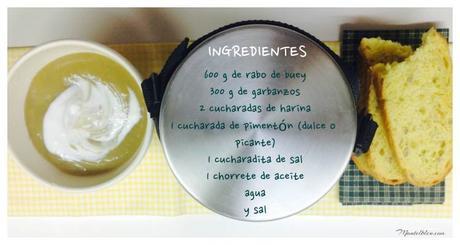 Garbanzos con rabo etiqueta ingredientes