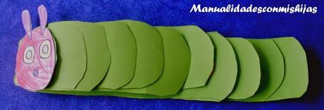 manualidad La oruguita glotona