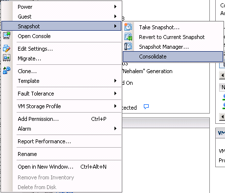 consolidar snapshot por dbigcloud