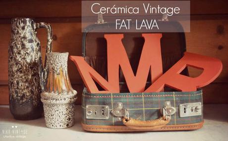 west germany, ceramica alemana, fat lava, lava, vintage, 50´s, 60´s, 70´s, decoracion, jarron, jarrones, tendencias