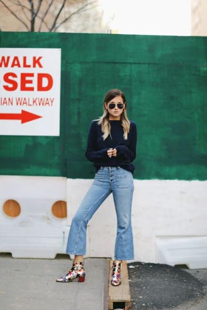 TREND ALERT; CROPPED FLARE JEANS