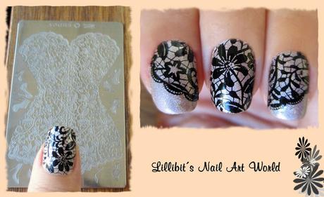 Encajes en mis uñas con Corset in Heels de Yours Cosmetics :-)