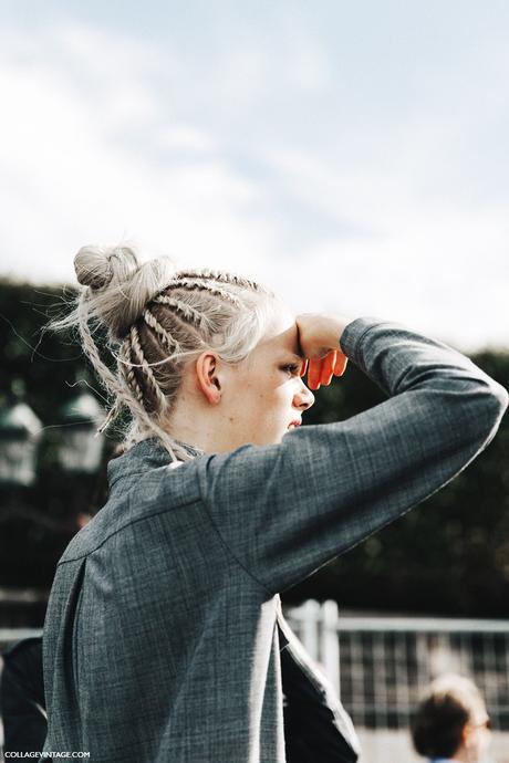 PFW-Paris_Fashion_Week-Spring_Summer_2016-Street_Style-Say_Cheese-Valentino_Spring_Summer_2016-Beauty-Braided_Topknot-