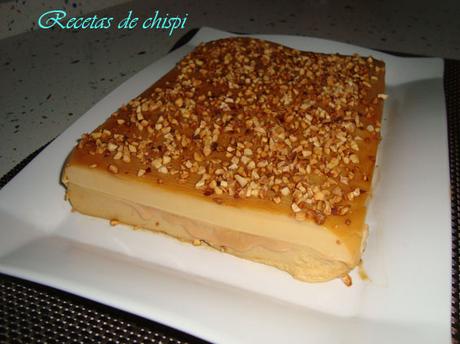 TARTA DE TOFFE Y GALLETAS