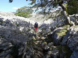 Recorriendo las majadas de Onís del Cornión