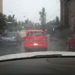 Lluvia y granizo provocan caos y caida de árboles en San Luis Potosí