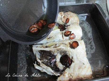 Cabeza de merluza al horno