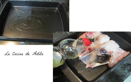 Cabeza de merluza al horno