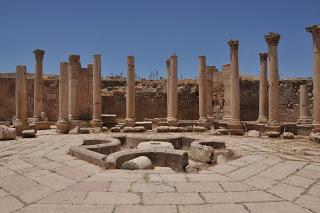 Ágora en Jerash