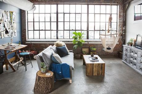 Un loft de moda muy industrial