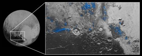 New Horizons manda imágenes de cielos azules y hielo de agua en Plutón