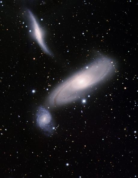 Un trio de galaxias