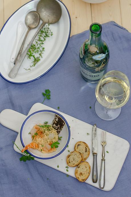 Brandada melosa de bacalao con tapenade de olivas negras y gelatina de Barbadillo
