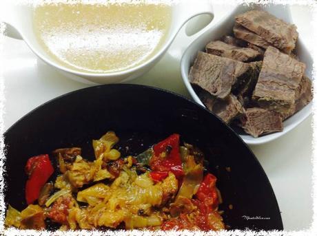 Carrilleras con salsa de verduras Carrilleras con salsa de verderas Elaboración