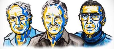 Tomas Lindahl, Paul Modrich y Aziz Sancar. Premio Nobel Química 2015.