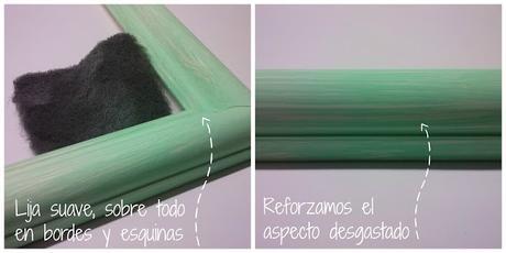 MOOD BOARD DIY CON UN MARCO Y TELA DE GALLINERO