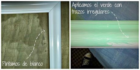 MOOD BOARD DIY CON UN MARCO Y TELA DE GALLINERO