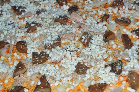 Pizza de Bonito del Norte con Robellons