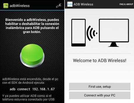 Como acceder a los archivos de Android sin USB adbWireless y ADB Wireless (no-root) te permiten utilizar ADB sin necesidad de un USB.