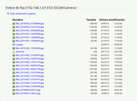 Como acceder a los archivos de Android sin USB Al acceder al servidor FTP de ES FIle Explorer sólo podrás descargar archivos del teléfono.