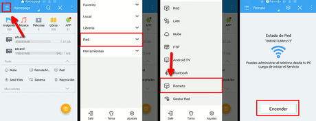 Como acceder a los archivos de Android sin USB ES File Explorer FTP