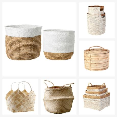 pequeño almacenaje estilo nórdico decoracion cestas complementos hogar cestas modernas cestas mimbre cestas metal cestas laundry cestas de tela cestas accesorios hogar 
