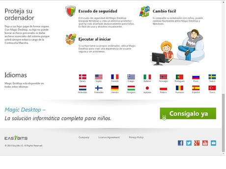 Windows seguro para niños: Magic Desktop