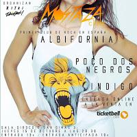 Mostaza Club en Siroco con Albifornia, Indigo y Poço dos negros