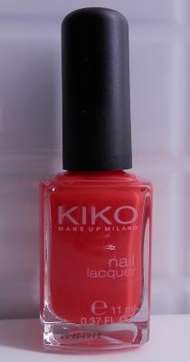 Opinión comparativa Kiko Nail Laquer Orange Red 236