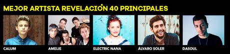 Y los nominados de los Premios 40 Principales 2015 son...