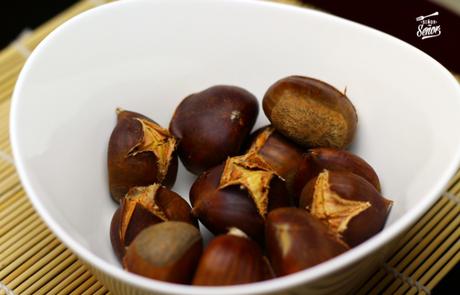 Asar castañas en el microondas