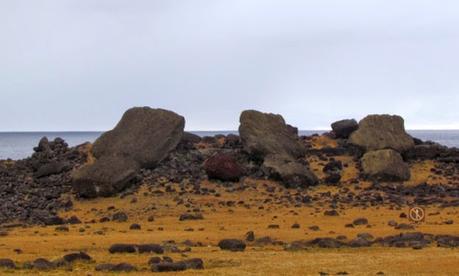 La destrucción de los moai. Rapa Nui